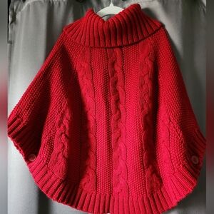 Red Cable Knit Sweater